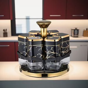 360° Rotating Spice Carousel Rack Ⓢ